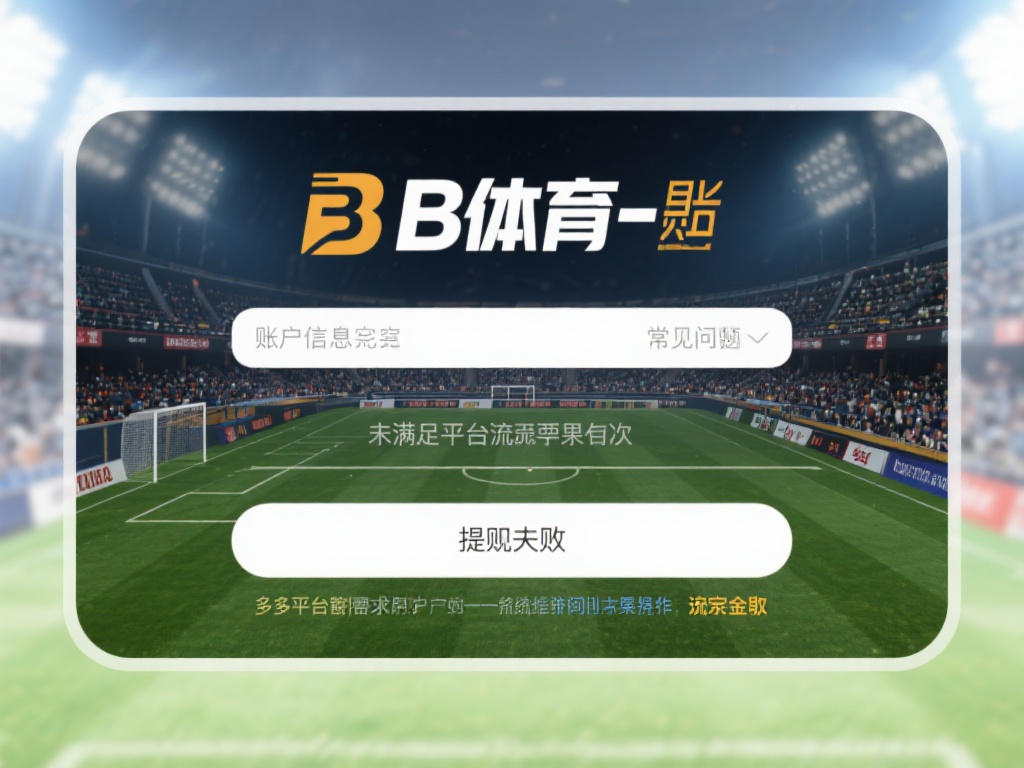 在b体育平台上，提现失败的原因多种多样，可能是由于